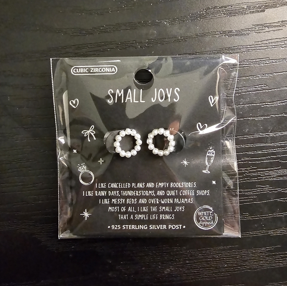 Small Joys Pearl Sterling Earrings